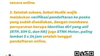 Pendaftaran mudik gratis kapal laut dari Kementerian Perhubungan resmi dibuka hari ini, Kamis (23/3/2023).  (Foto: Kemenhub).