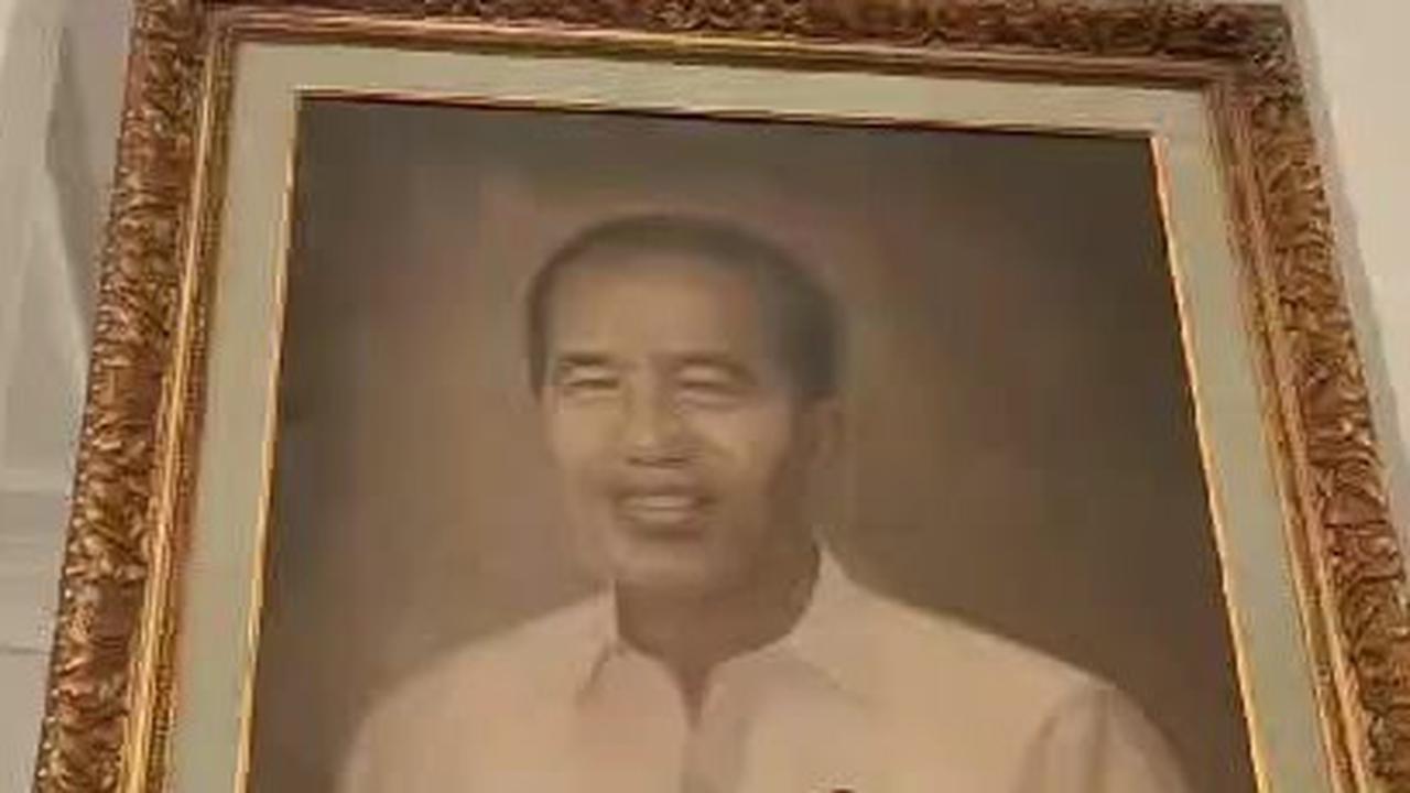 Lukisan Jokowi di Istana Kepresidenan