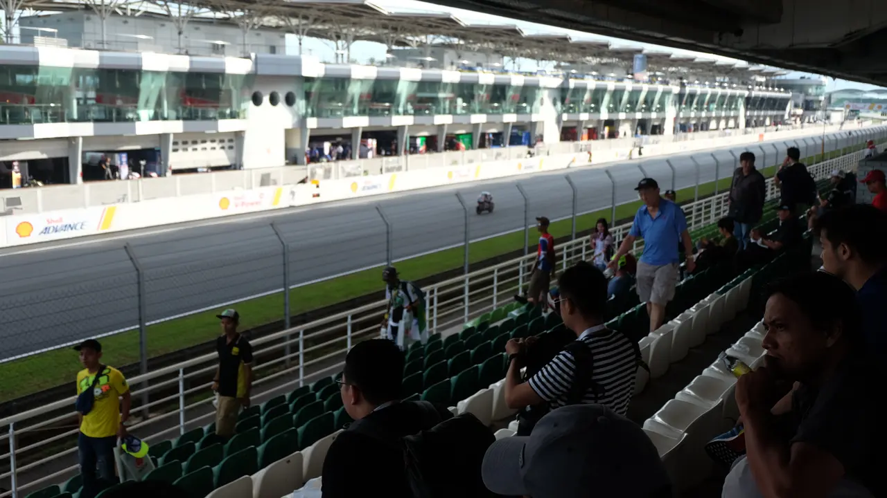 Suasana tribun penonton MotoGP