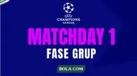 Cover Infografis Jadwal Matchday Pertama (Bola.com/Adreanus Titus)