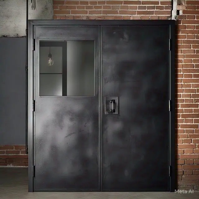 Model Pintu Rumah Minimalis 2 Pintu Terbaru dengan Konsep Industrial