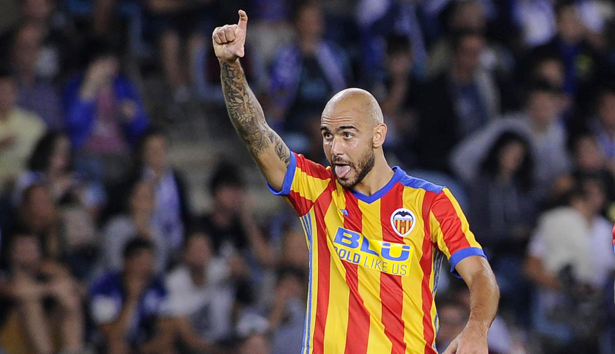 2. Simone Zaza (Valencia) - 10 Gol. (AFP/Ander Gillenea)