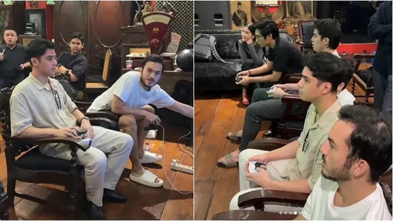 Bikin Heboh, Potret El Rumi dan Rizky Nazar Akur Main PS Bareng di Rumah Ahmad Dhani
