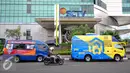 Bank Indonesia (BI) dan Bank Tabungan Negara (BTN) mempersiapkan penukaran uang menjelang Lebaran untuk karyawan di Gedung SCTV Tower, Jakarta, Rabu (8/7/2015).  (Liputan6.com/Yoppy Renato)