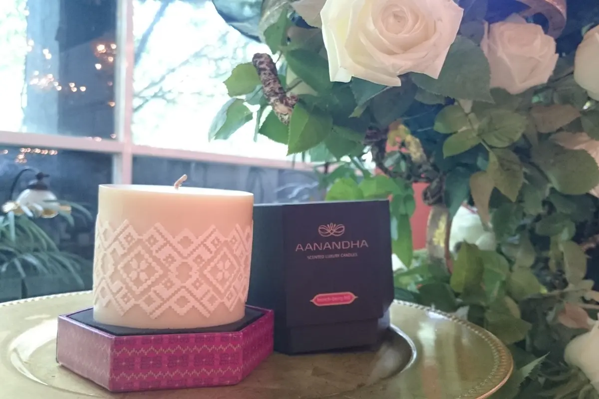 Lilin Aroma Motif Songket AANANDHA 0915 2