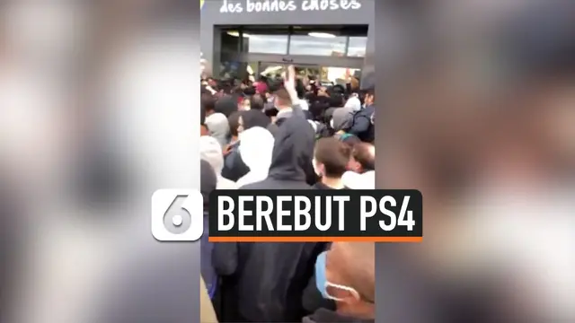 VIDEO: Pengantri Membludak, Supersale PS4 di Prancis Berujung Ricuh