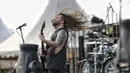 Gitaris Band Revocation asal Amerika Dan Gargiulo tampil dalam Hammersonic Festival 2018 di Pantai Karnaval Ancol, Jakarta, Minggu (22/7). Hammersonic Festival 2018 menghadirkan grup band musik keras dari penjuru dunia. (Liputan6.com/Faizal Fanani)