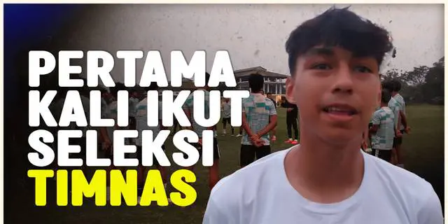 VIDEO: Putra Darius Sinathrya Mengaku Bangga Ikut Seleksi Timnas Indonesia U-16