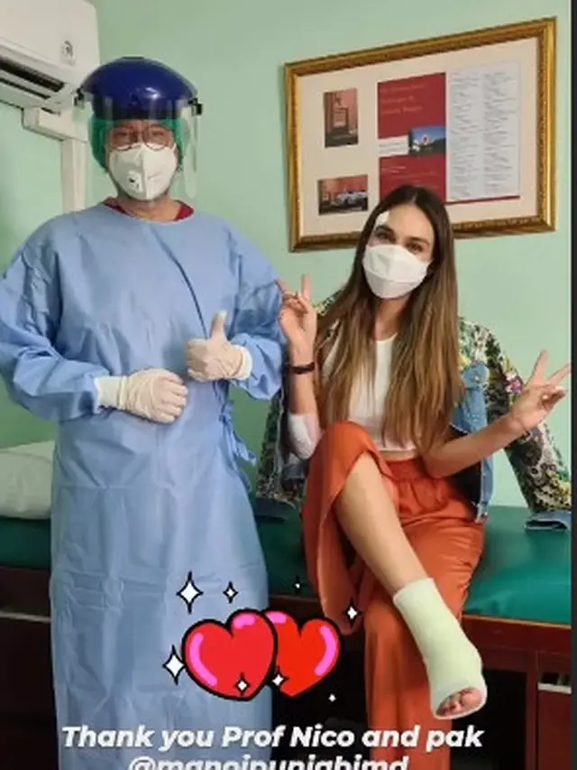 Alami Patah Tulang Metatarsal, Ini 6 Potret Kondisi Terbaru Luna Maya