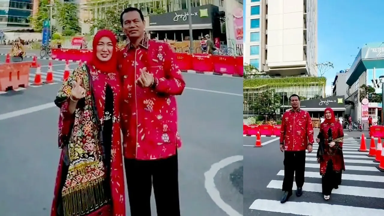 Wali Kota Pariaman, genius Umar dan istri jajal Citayam Fashion Week. (Liputan6.com/ ist)