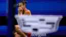 Aryna Sabalenka berhasil mengandaskan perlawanan wakil tuan rumah, Madison Keys dengan skor 0-6, 7-6 (7-1) dan 7-6 (10-5). (AP Photo/Manu Fernandez)