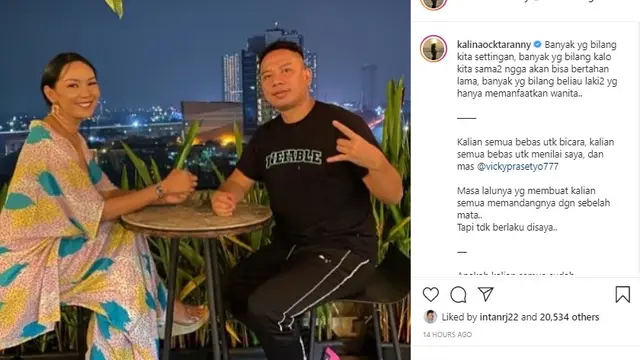 Vicky Prasetyo - Kalina Ocktaranny (Foto: Instagram/@kalinaocktaranny)
