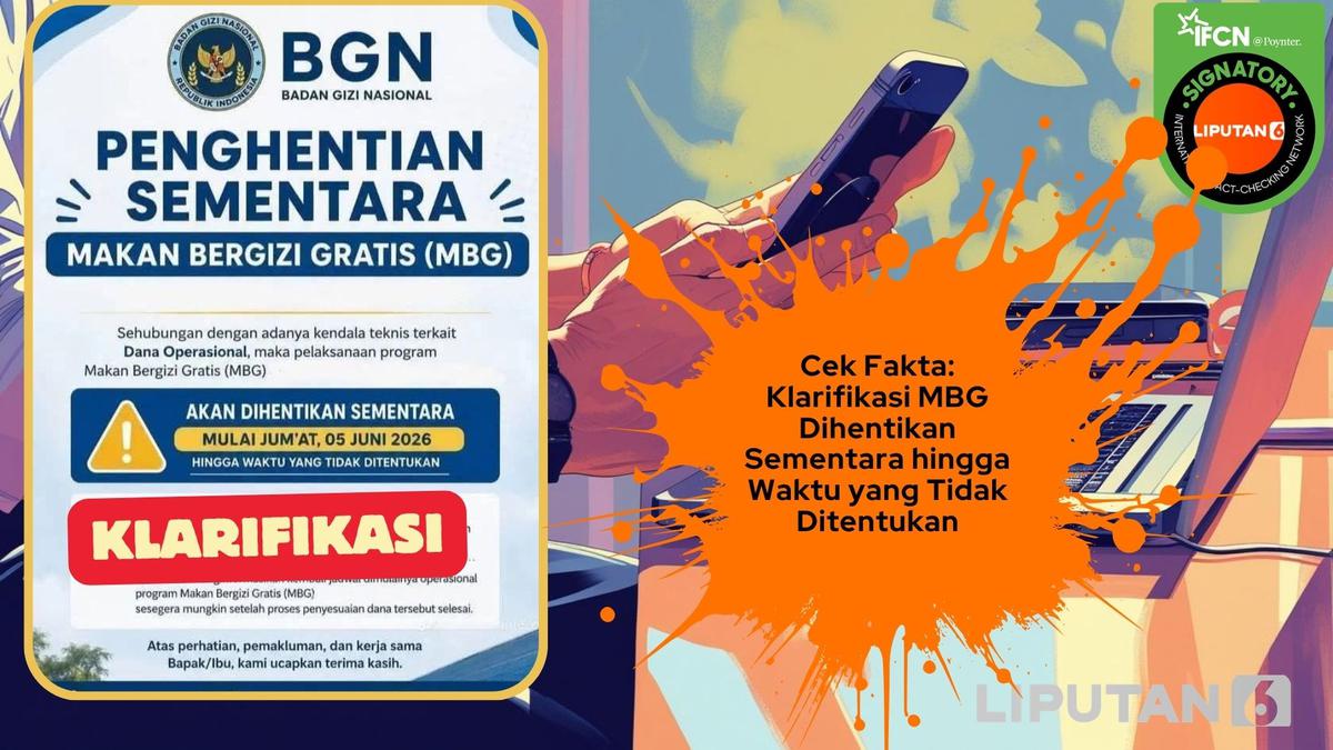 Cek Fakta: Klarifikasi MBG Dihentikan Sementara Hingga Waktu