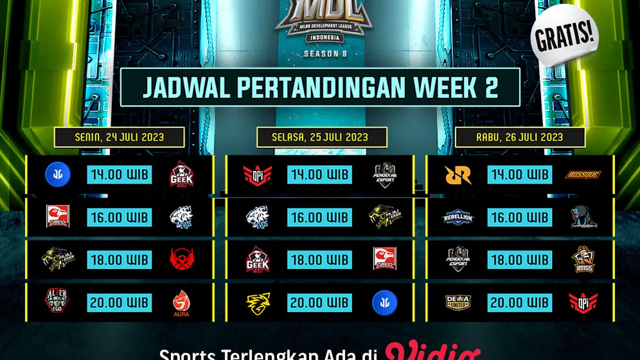 Jadwal Live Streaming MDL Indonesia Season 8 Pekan Ini