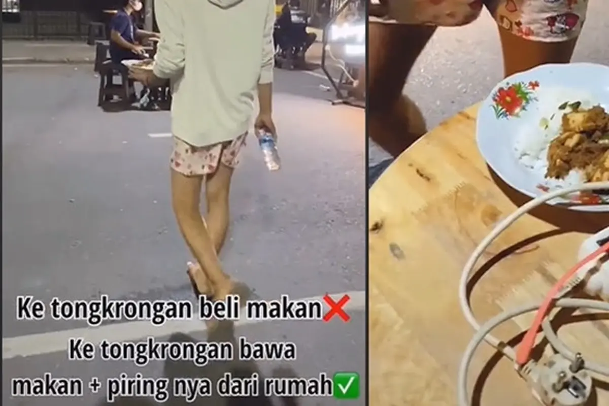 Pemuda Ini Bawa Sepiring Masakan Ibu ke Tongkrongan, Alasannya Bikin Salut