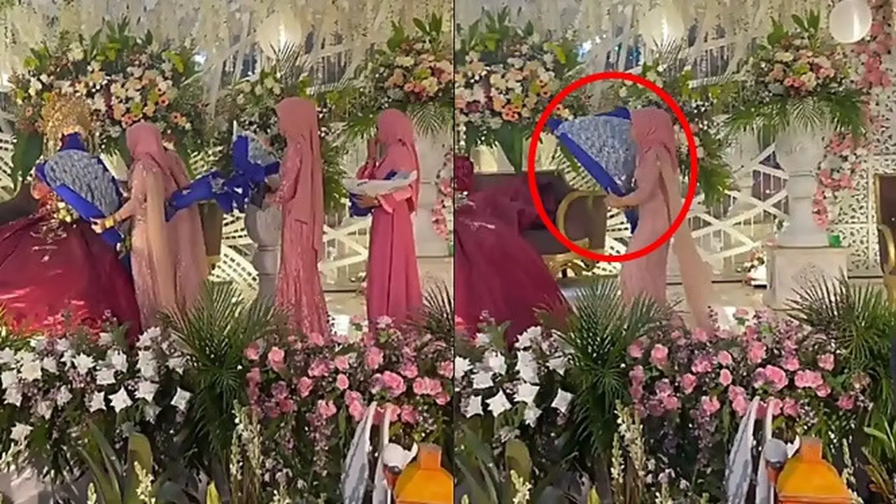 Viral Tamu Kondangan Nikah Kasih Kado Buket Uang, Aksinya Ini Bikin Iri Netizen