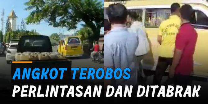VIDEO: Angkot Medan Terobos Perlintasan Kereta dan Ditabrak, Fakta Sang Sopir Bikin Geram