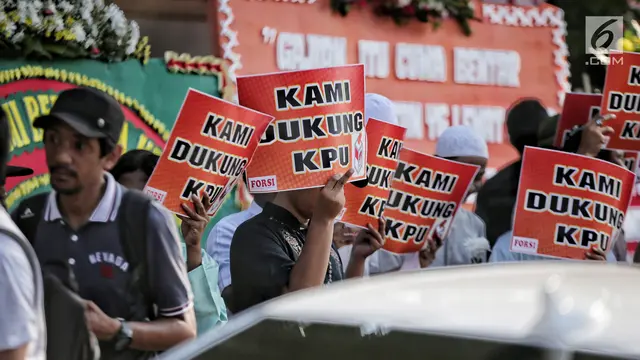 Forum Santri Indonesia Gelar Aksi Dukung KPU