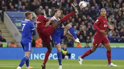 Bermain di Stadion King Power, The Reds menang meyakinkan dengan tiga gol tanpa balas. (Tim Goode/PA via AP)