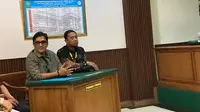 Andre Taulany menghadiri sidang perceraian. (M Altaf Jauhar/ LIputan6.com)
