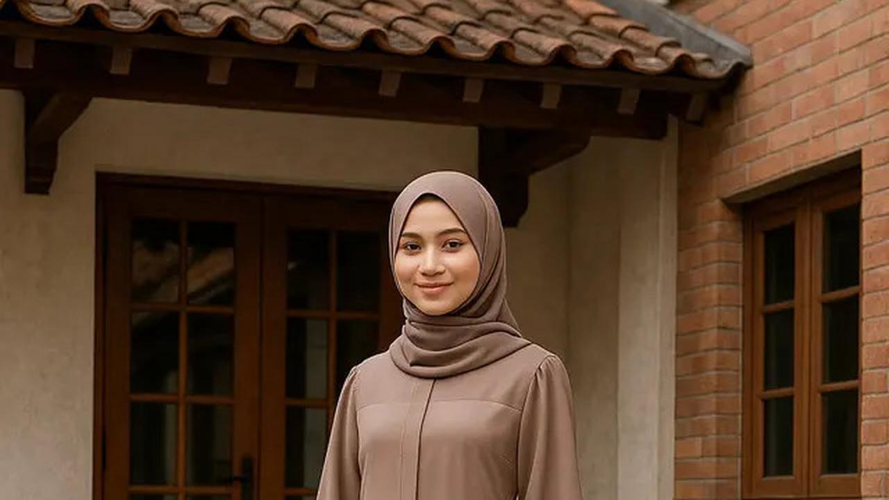 7 Model Gamis Kekinian untuk Wanita Tinggi 150an