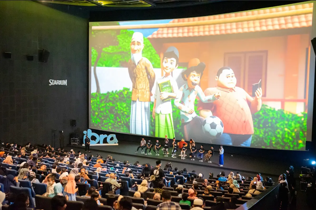 Grand launching serial animasi Ibra pada 3 Juli 2022 yang menayangkan episode pertamanya berjudul Membelah Bulan. (Manara Studios)