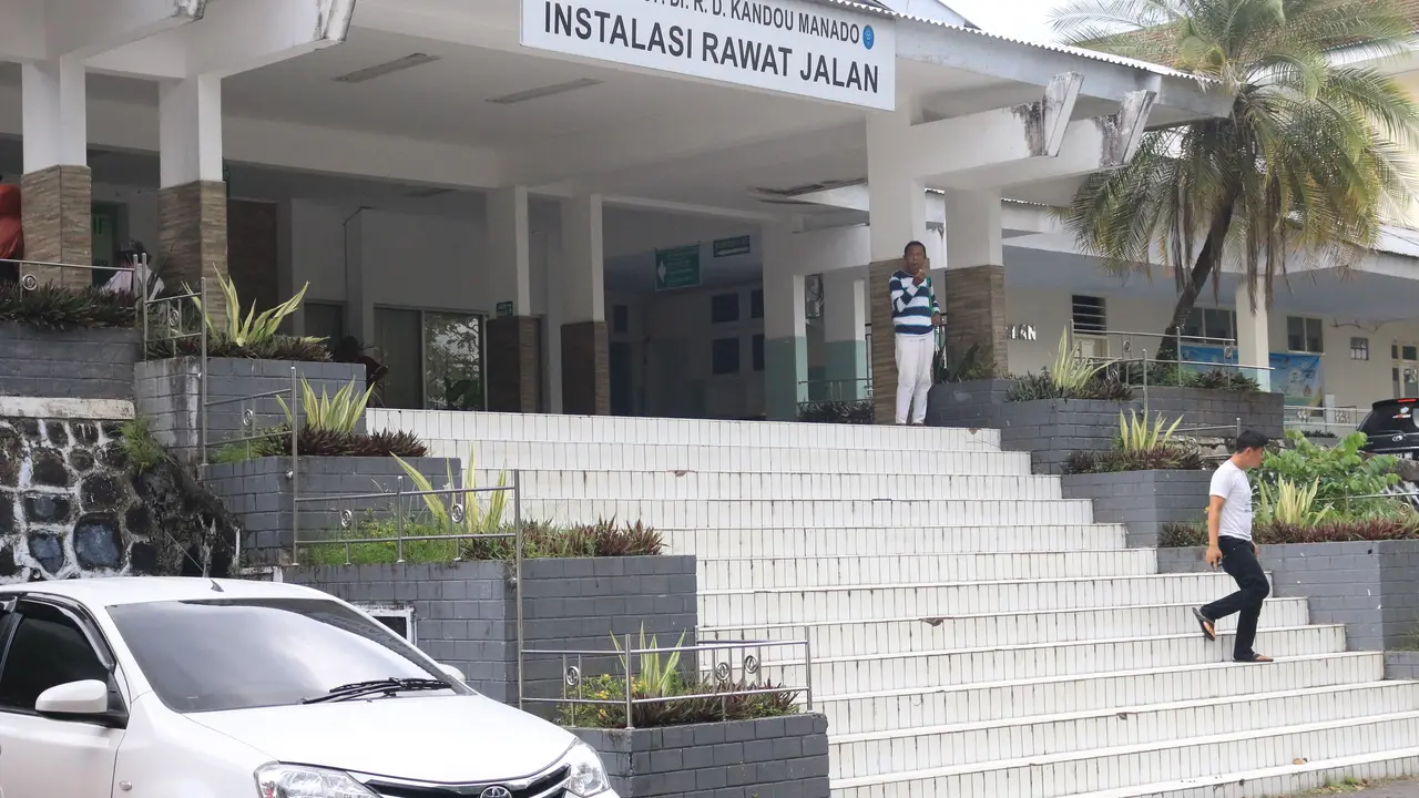 RSUP Kandou Manado, salah satu rumah sakit rujukan pasien Covid-19 di Sulut.