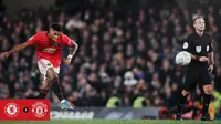 Marcus Rashford menjadi pahlawan kemenangan Manchester United atas Chelsea di Piala Liga. (dok. Manchester United)