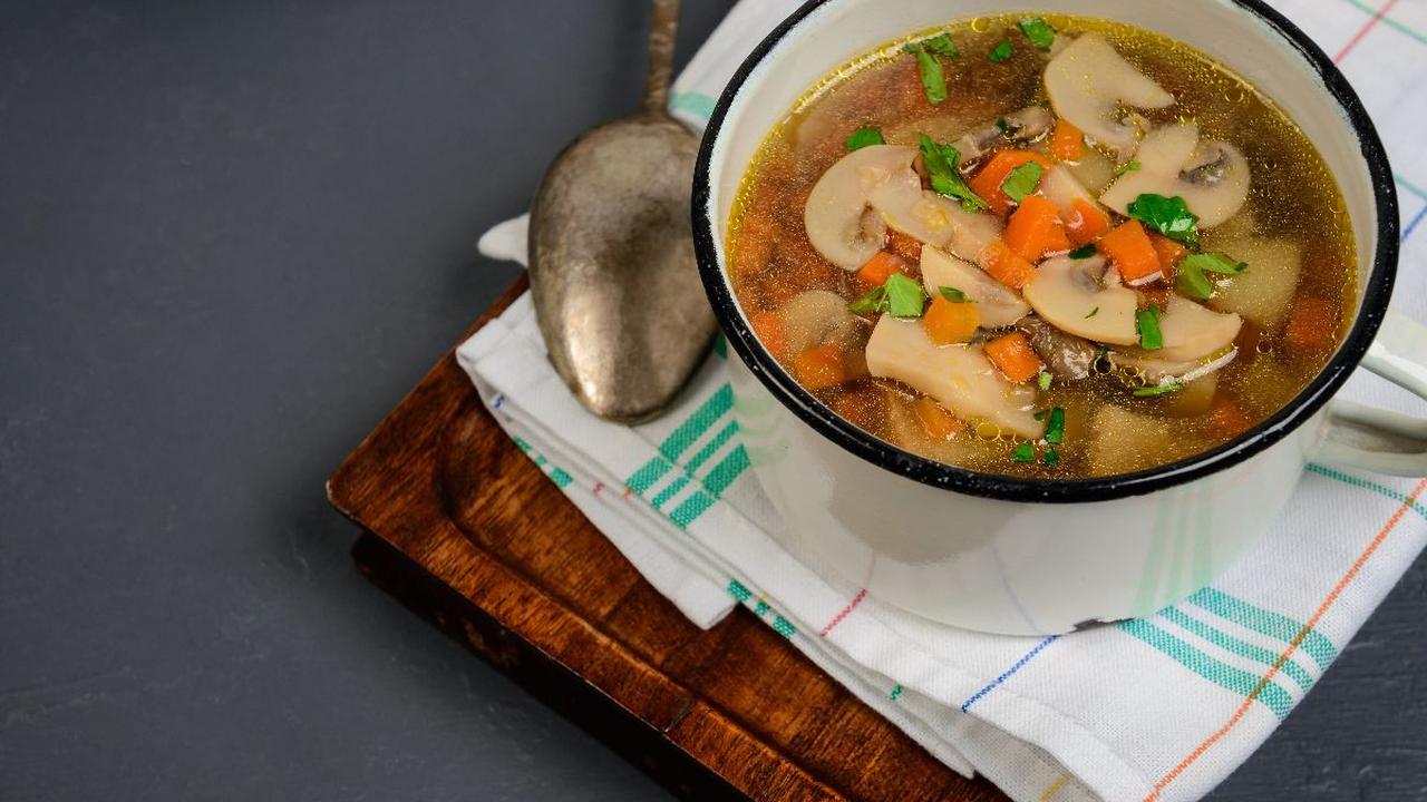 Sayur Bening Wortel Jamur Kancing<br>