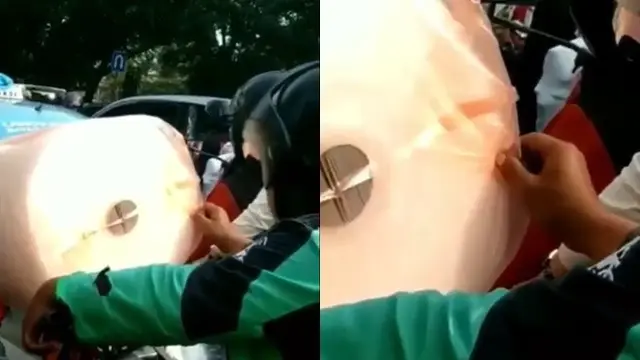 6 Kelakuan Driver Ojek Online saat Berhenti di Lampu Merah Ini Bikin Tepuk Jidat