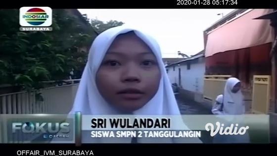 VIDEO: Sungai Kedungbanteng Sidoarjo Meluap, SMPN 2 Tanggulangin Banjir