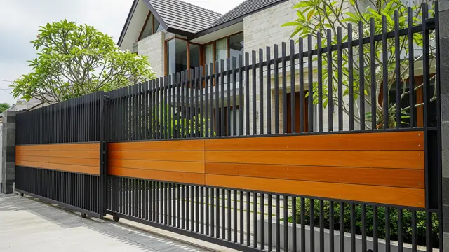 Merasa Rumah Kurang Aman? 10 Model Pagar Besi Tinggi Kombinasi Kayu Ini Bisa Dicoba