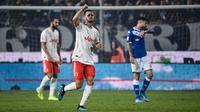 Juventus menang 2-1 atas Brescia pada laga pekan kelima Serie A, di Stadio Mario Rigamonti, Selasa (24/9/2019) malam waktu setempat. (AFP/Marco Bertorello