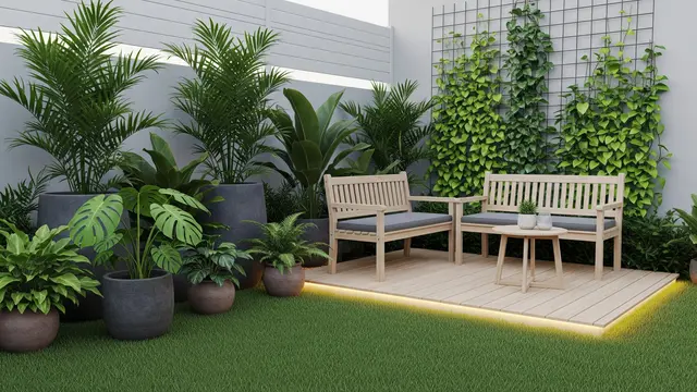 Ide Taman Minimalis Belakang Rumah Modal Rp 3 Juta (Image by Gemini AI)