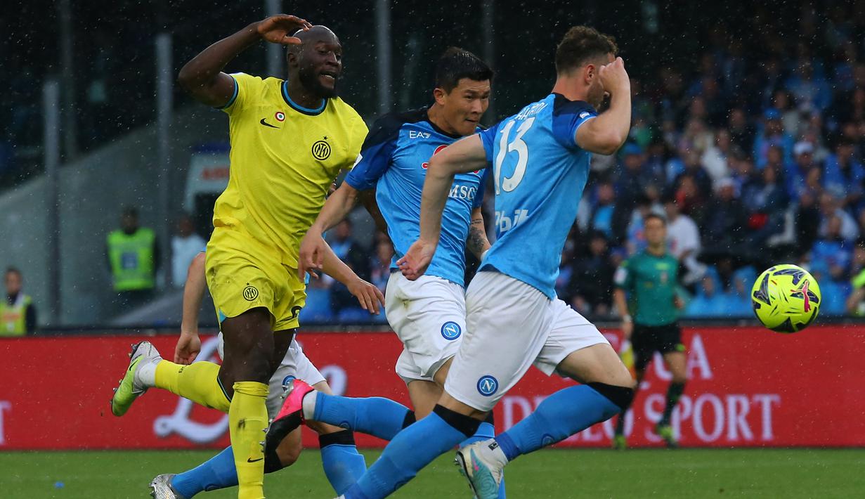 Hasil ini membuat Inter Milan tetap di posisi tiga klasemen Liga Italia Serie A dengan 66 poin. (Photo by CARLO HERMANN / AFP)