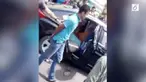 Akibat kabur saat razia polisi, sebuah mobil sedan ditembak anggota Polres Lubuk Linggau. akibat peristiwa tersebut enam orang terluka dan satu meninggal dunia