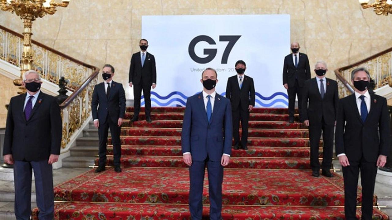 Para Menlu negara kelompok G7 di London, Inggris (AP)