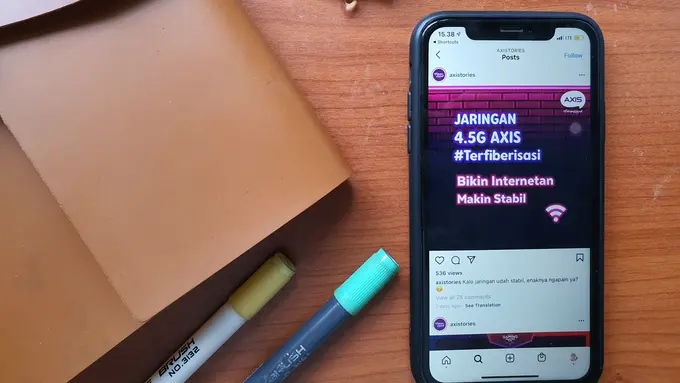 Jaringan Internet 4.5G Terfiberisasi dari AXIS
