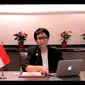 Menlu Retno Marsudi dalam virtual press briefing dengan awak media pada Senin (7/6/2021) usai pertemuan ASEAN-RRT.