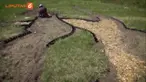 Lukisan ini selesai dalam waktu 6 bulan karena kawasan yang digunakan harus digarap mulai dari menggali tanah, menanam dan memotong bahan yang digunakan.