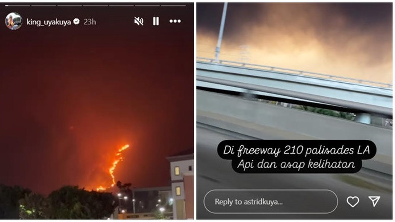 6 Potret Kebakaran di Los Angeles yang Dibagikan Keluarga Kuya, Api Cepat Menyebar