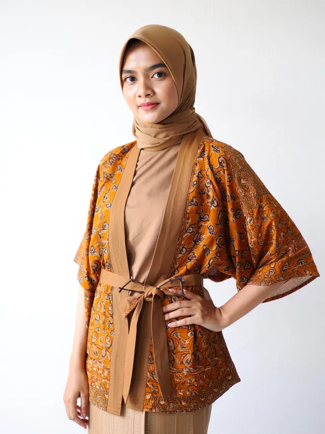 Model Atasan Batik Wanita Hijab Sederhana untuk Acara Outdoor