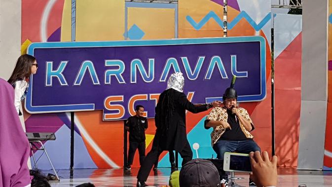 Karnaval SCTV di Alun-Alun Ciamis, Jawa Barat, Sabtu (29/6/2019)