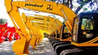 58 unit excavator buatan PT Pindad. (Liputan6.com/Maulandy)