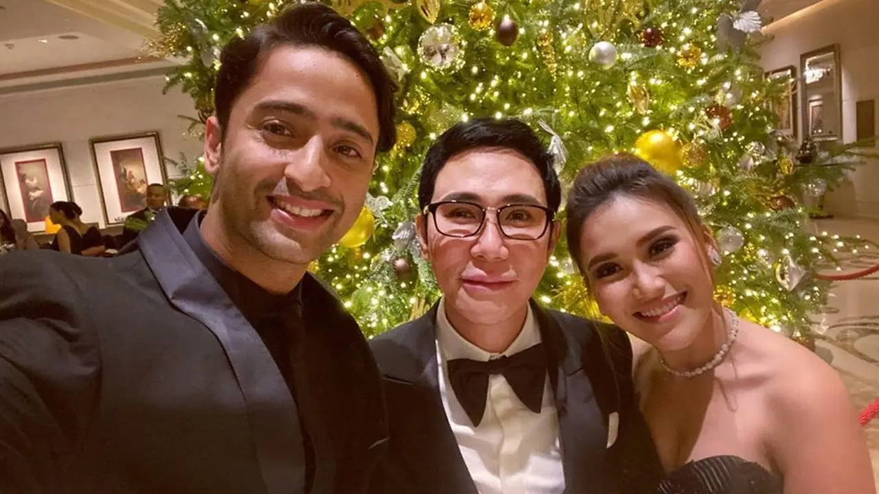 Potret Kompak Ayu Ting Ting dan Shaheer Sheikh Saat Hadiri Pesta