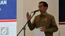 Presiden Jokowi memberikan sambutan saat peresmian pengoperasian jalan Cikopo-Palimanan, Jawa Barat, Sabtu (13/6/2015). Jalan Tol sepanjang 116,754 km ini merupakan jalan tol terpanjang di Indonesia. (Liputan6.com/Johan Tallo)