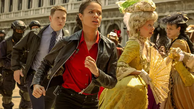 Potongan scene film LIFT. [Foto: Netflix]