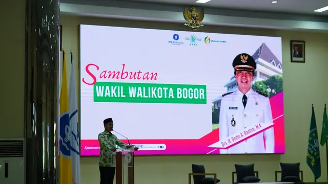 Wakil Wali Kota Bogor Dedie A. Rachim di Seminar Nasional KMNU