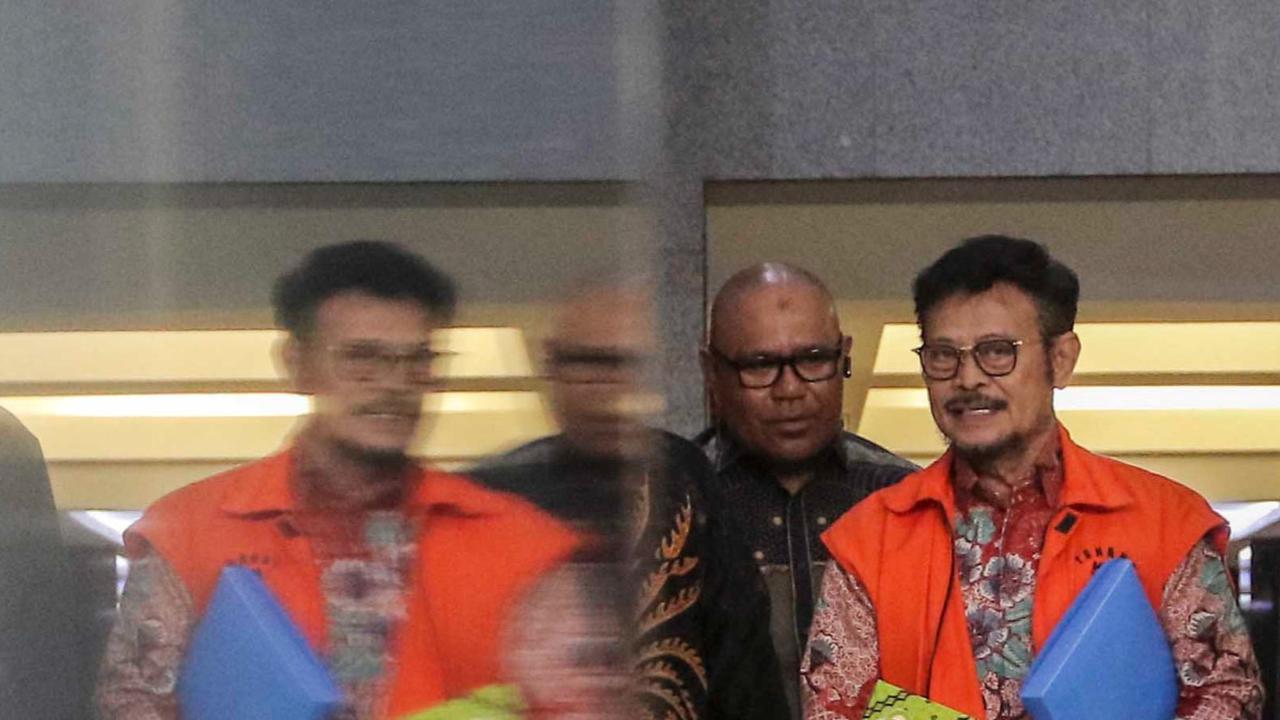 FOTO: Ekspresi Wajah Mantan Mentan Syahrul Yasin Limpo Saat Kembali Menjalani Pemeriksaan di KPK