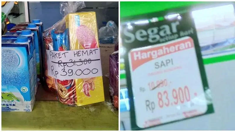 6 Pemberitahuan Harga Lebih Mahal dari Sebelumnya Ini Bikin Tepuk Jidat